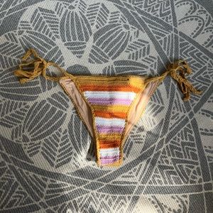 Cotton On small crochet bikini bottoms new